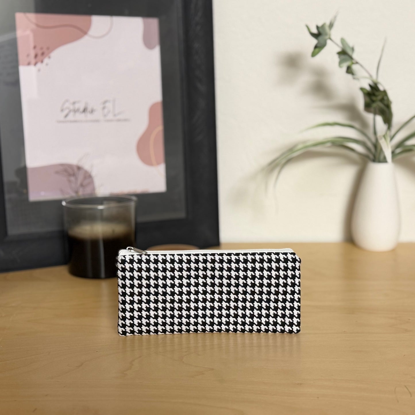 Houndstooth Pencil/Glasses Case