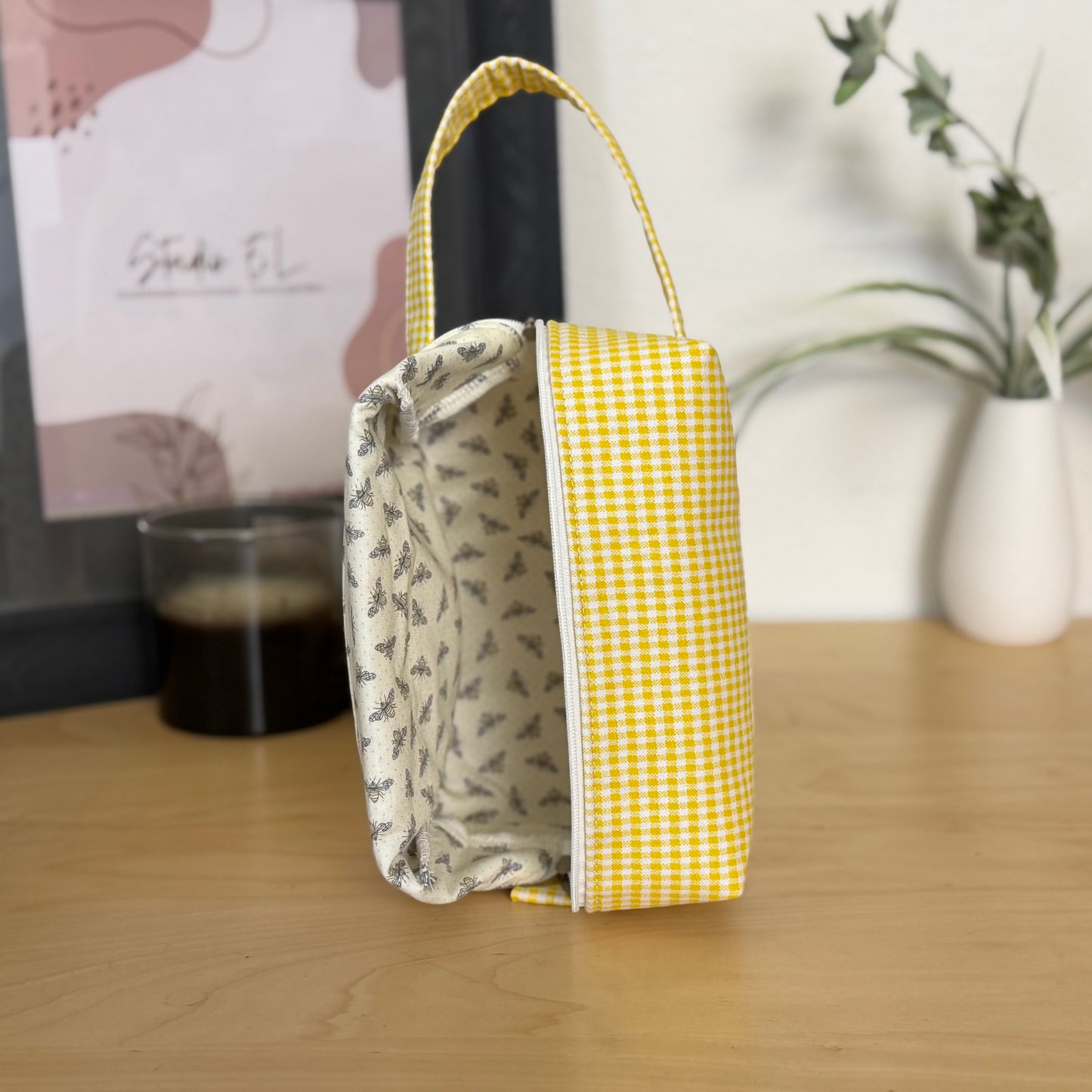 Sunshine Gingham Grab and Go Bag - OG